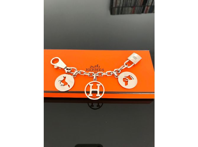 Hermès Taschenanhänger Silber - Ansicht 4