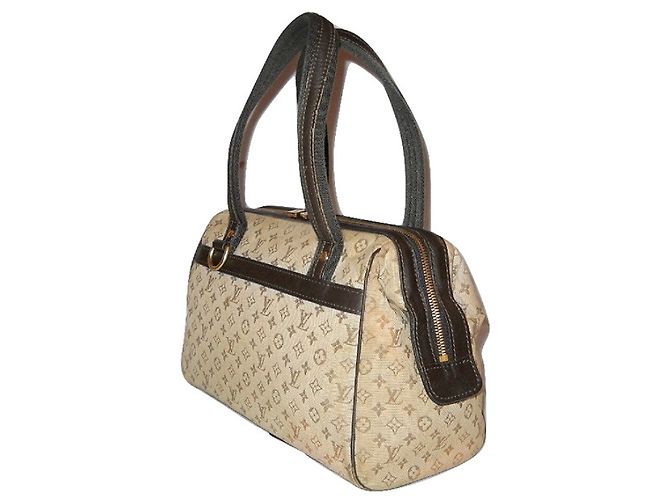 Louis Vuitton mini monogramma vintage Josephine PM Marrone Beige - vista 4
