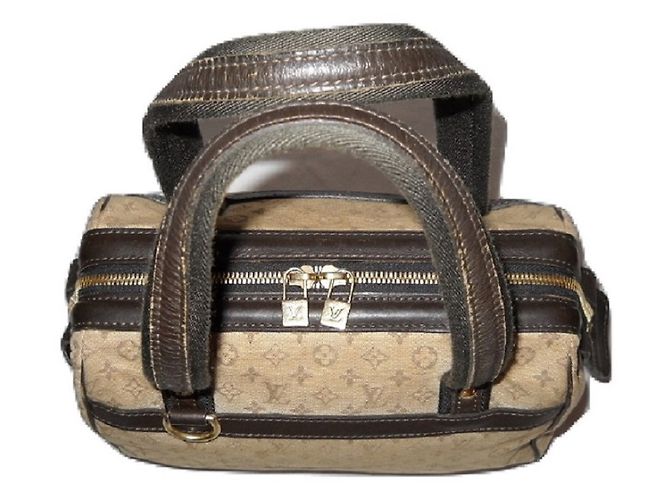 Louis Vuitton mini monogramma vintage Josephine PM Marrone Beige - vista 5