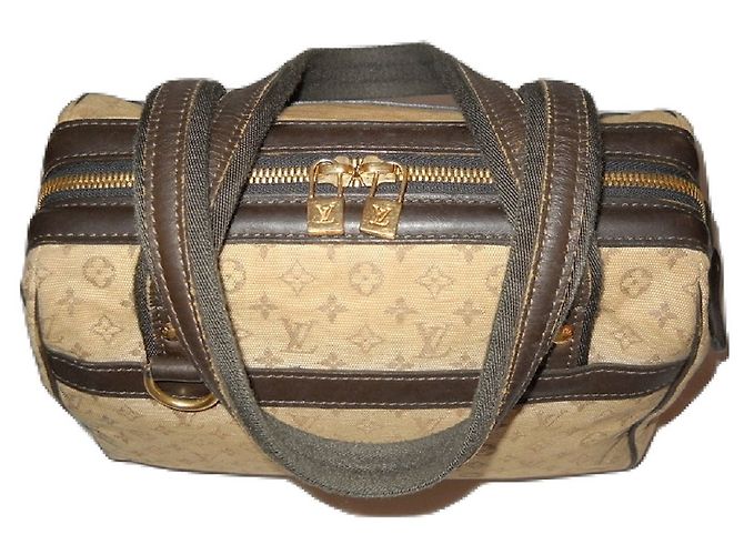 Louis Vuitton mini monogramma vintage Josephine PM Marrone Beige - vista 6