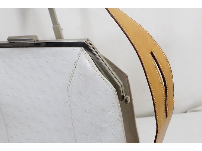 Hermès Sac autruche Weiß - Ansicht 11