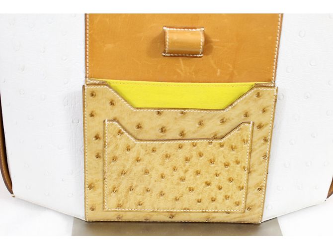 Hermès Sac autruche Weiß - Ansicht 4