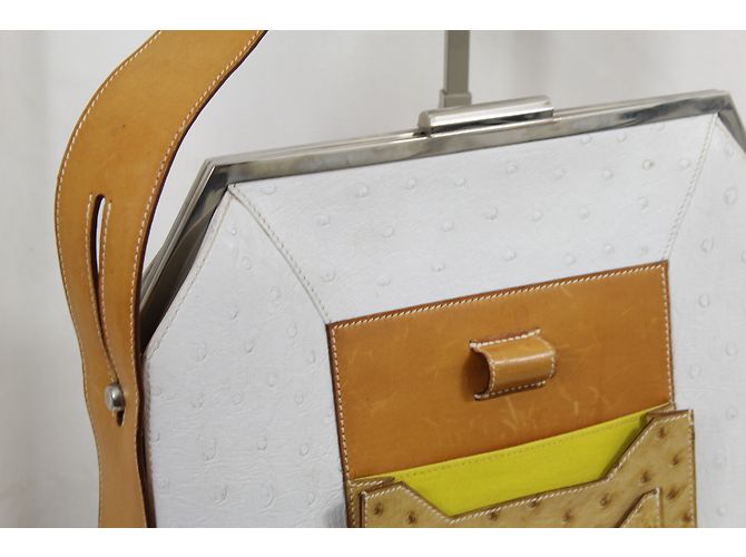 Hermès Sac autruche Weiß - Ansicht 7