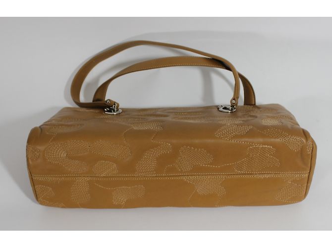 Borsa a mano Cartier in pelle beige - vista 3