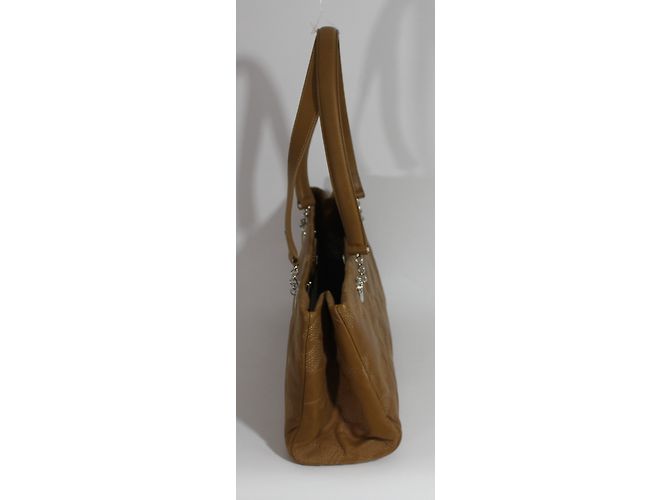 Borsa a mano Cartier in pelle beige - vista 4