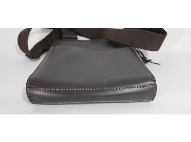 Borsa a tracolla Kenzo in pelle marrone - vista 4