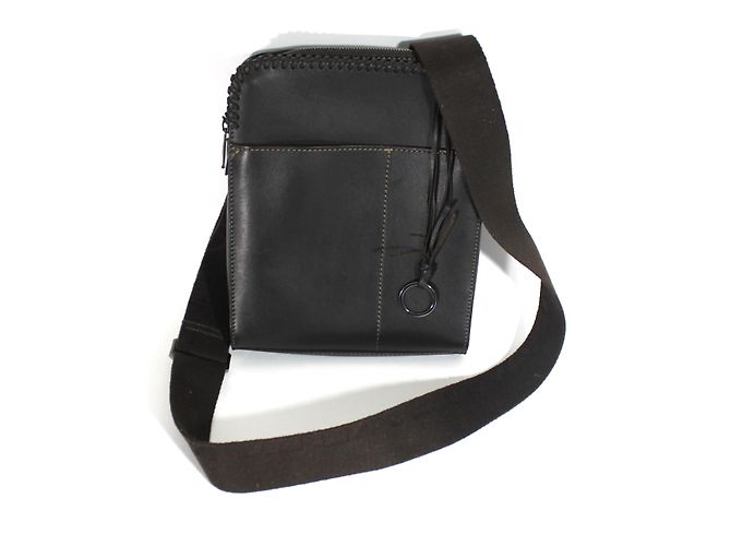 Borsa a tracolla Kenzo in pelle marrone - vista 2