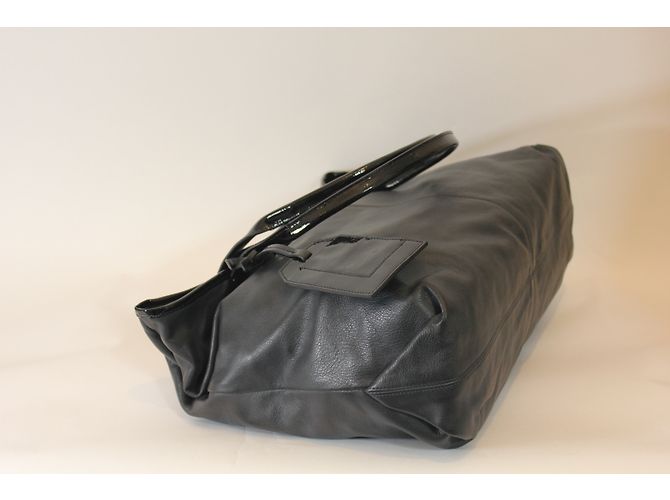 Autre Marque Borsa in pelle Lamarthe Nero Grigio - vista 8