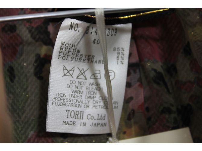 Autre Marque Yuki Torii Wolljacke mit Chevron Muster Braun Weiß - Ansicht 9