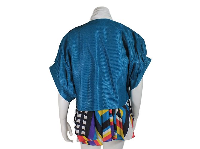Autre Marque Set Giacca Senza Maniche e Blusa Blu - vista 2