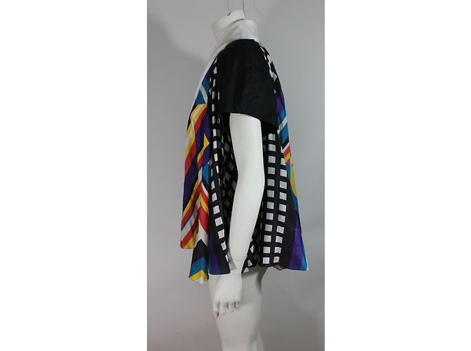 Autre Marque Set Giacca Senza Maniche e Blusa Blu - vista 7