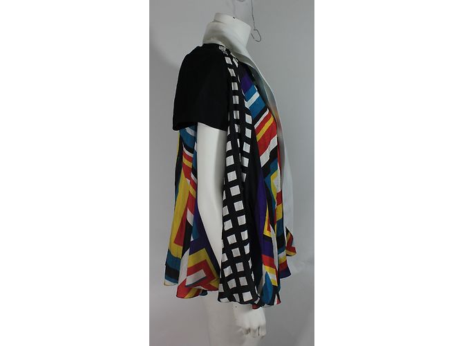 Autre Marque Set Giacca Senza Maniche e Blusa Blu - vista 9