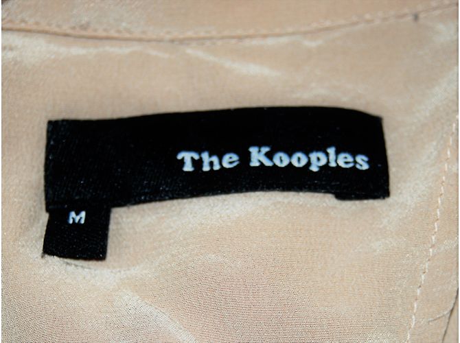 Chaqueta de seda The Kooples Beige Flesh M - vista 3