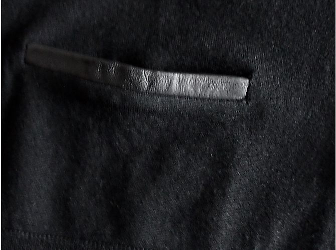 The Kooples Weste aus schwarzer Merinowolle mit Lammfell M - Ansicht 4
