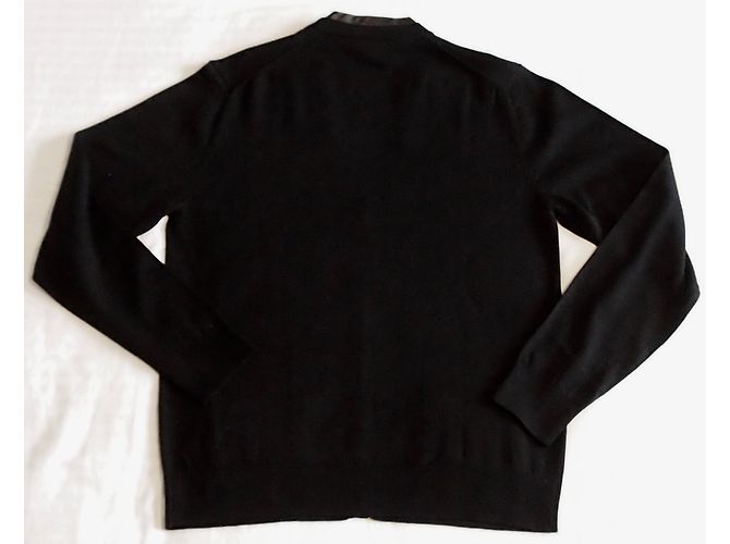The Kooples Weste aus schwarzer Merinowolle mit Lammfell M - Ansicht 5
