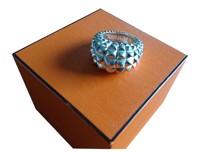 Hermès Anillos Plata - vista 2