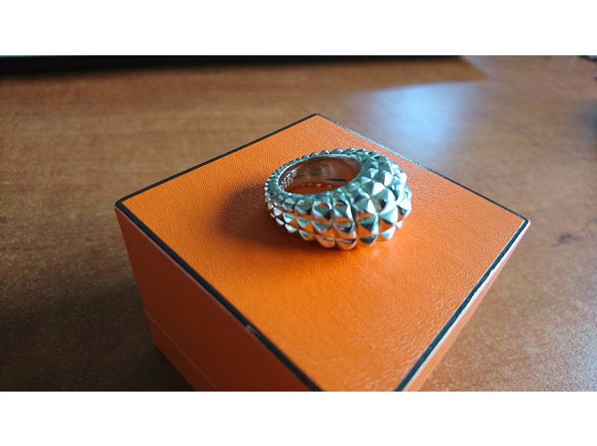 Hermès Anillos Plata - vista 3