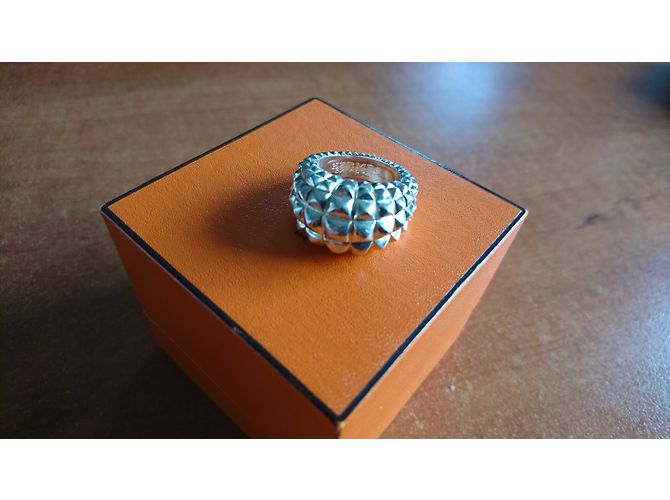 Hermès Anillos Plata - vista 4