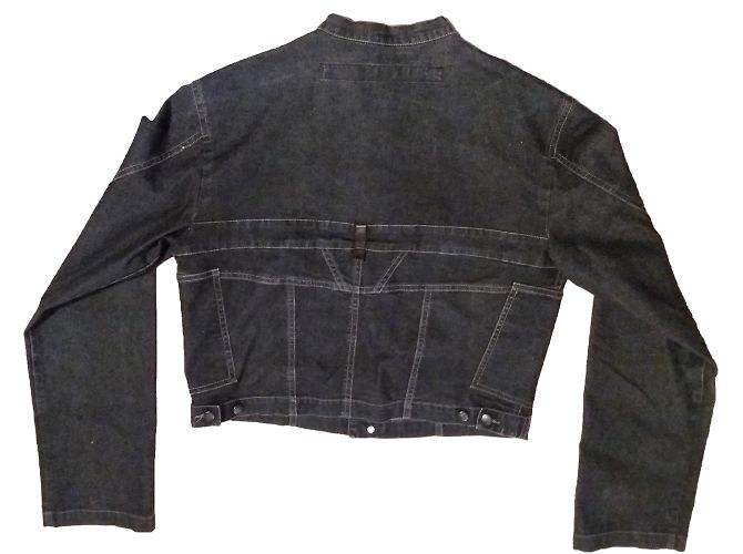 Giacca Marithé et François Girbaud Blu Navy in Cotone - vista 2