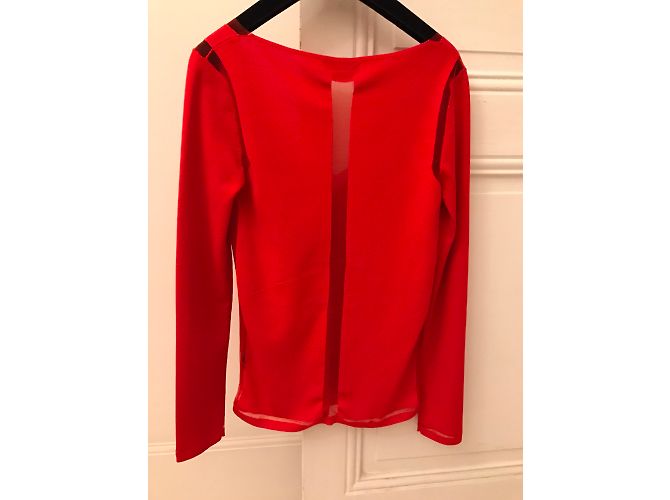 Camisola Tom Ford Openback Laranja de Viscose - vista 5