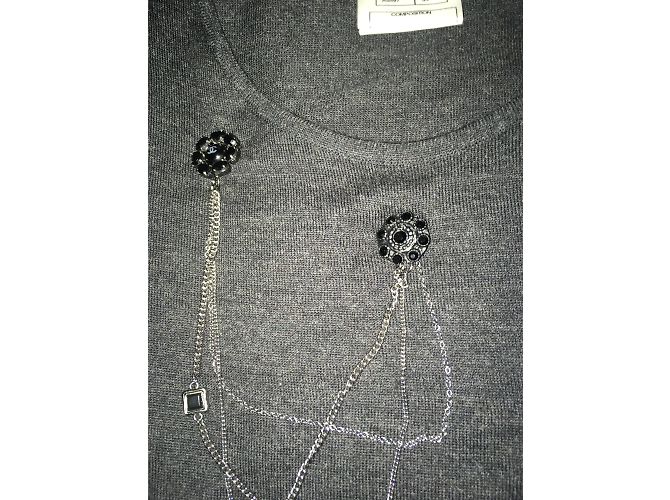 Suéter Chanel Gris de Lana y Cachemira - vista 10