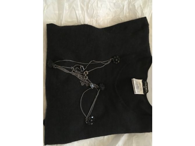 Suéter Chanel Gris de Lana y Cachemira - vista 5