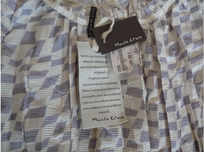 Autre Marque Top Manila Grace a Pieghe e Quadretti Multicolore - vista 8