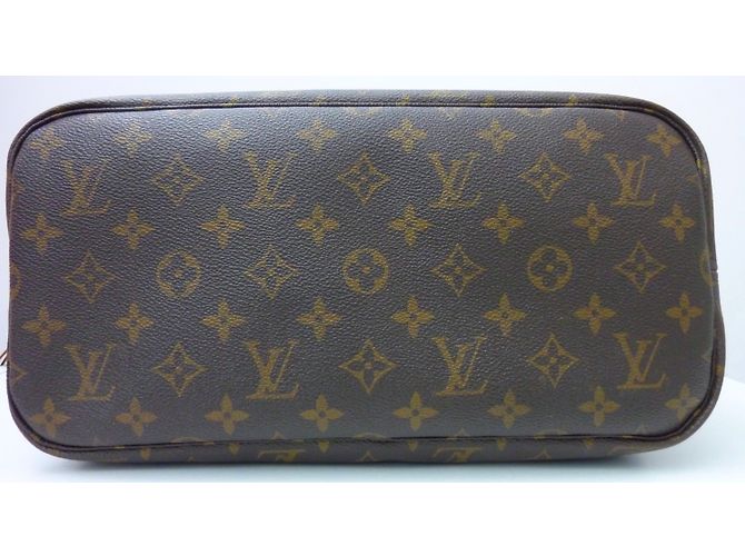 Louis Vuitton Neverfull MM Monogramme Castaño - vista 5