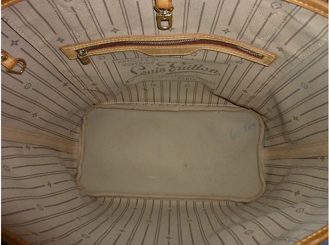 Louis Vuitton Neverfull MM Monogramme Castaño - vista 8