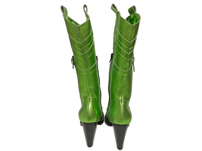 Af Vandevorst Botines Verde - vista 2