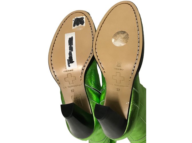 Af Vandevorst Botines Verde - vista 6