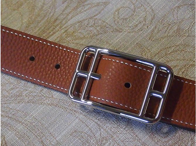 Hermès Ceinture réversible Cape Cod Multicolore - vue 4