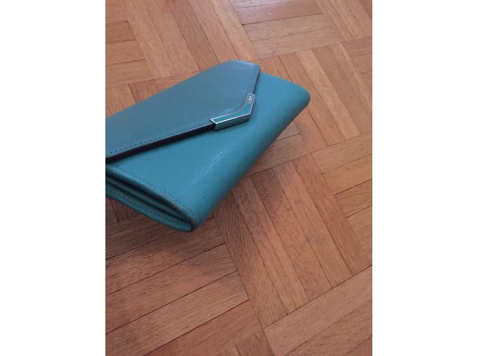 Fendi Ledergeldbörse Türkis - Ansicht 9