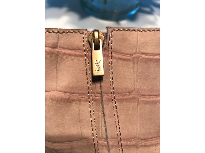 Yves Saint Laurent Stivaletti YSL JANIS Beige - vista 4