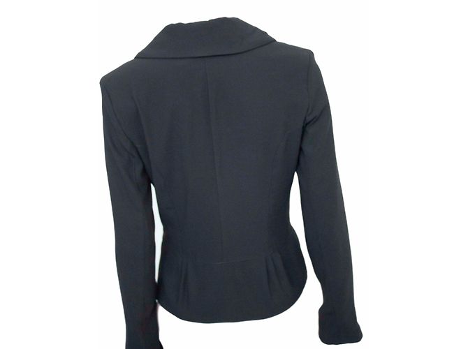 Autre Marque Sandro Ferrone Blazer Schwarz Synthetisch - Ansicht 2