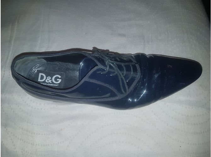 D&G Sapatos de verniz azul - vista 12