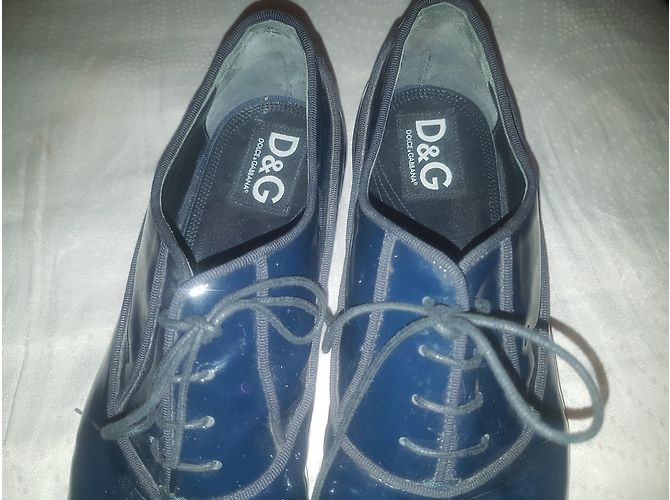 D&G Sapatos de verniz azul - vista 5