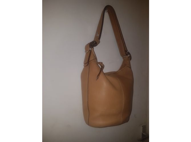 Borsa Coach in pelle beige - vista 12