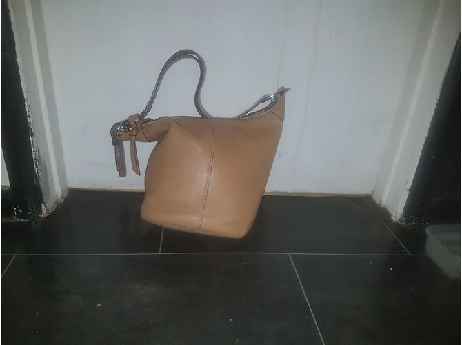 Borsa Coach in pelle beige - vista 14