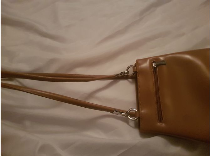 Autre Marque Borsa Lancaster in pelle beige - vista 10