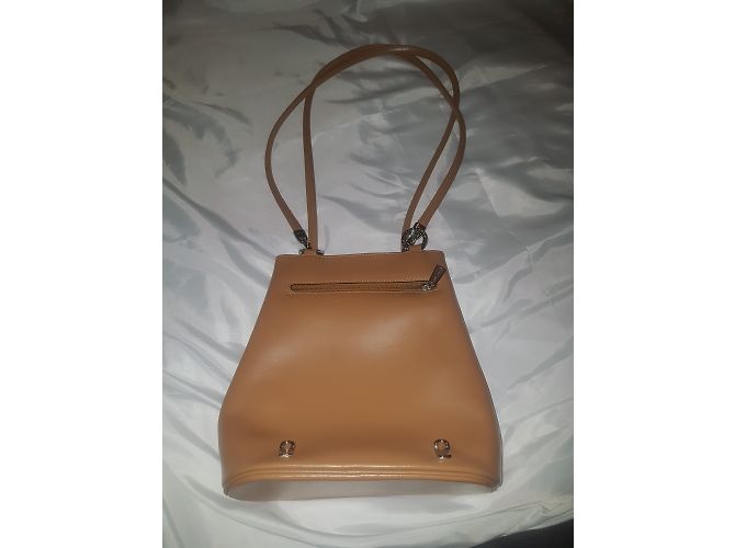 Autre Marque Borsa Lancaster in pelle beige - vista 17