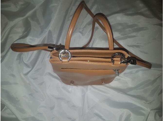 Autre Marque Borsa Lancaster in pelle beige - vista 19