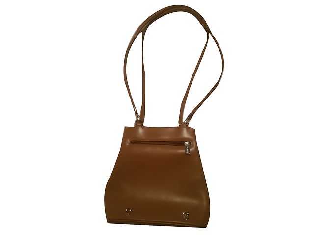Autre Marque Borsa Lancaster in pelle beige - vista 2