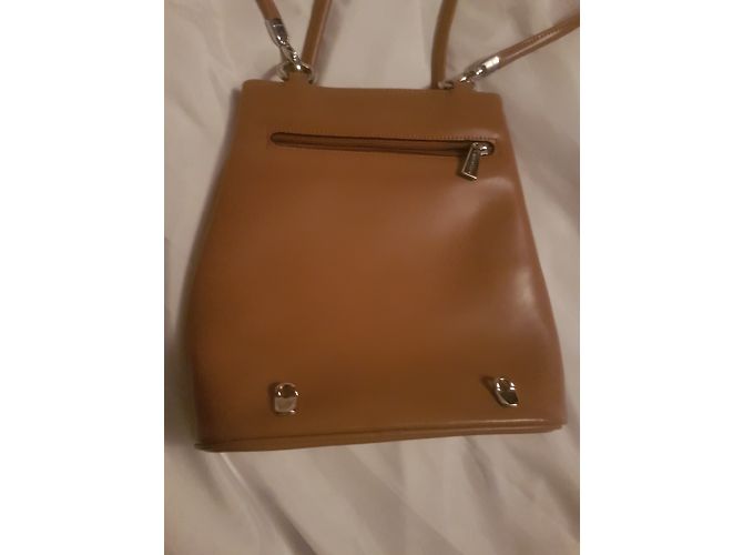 Autre Marque Borsa Lancaster in pelle beige - vista 4