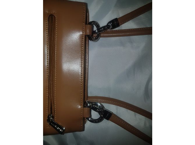 Autre Marque Borsa Lancaster in pelle beige - vista 5