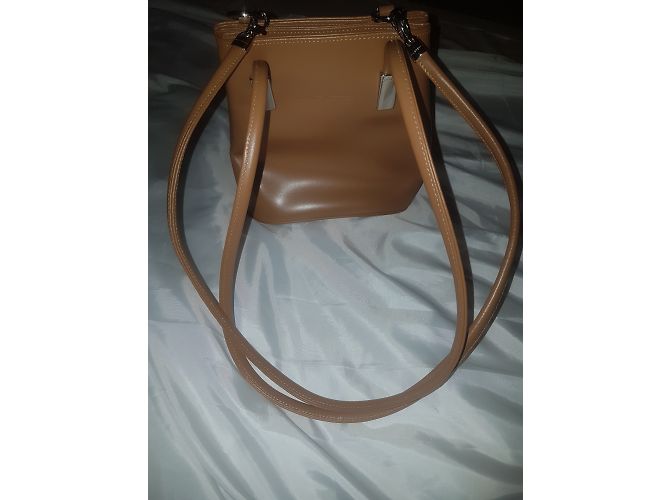 Autre Marque Borsa Lancaster in pelle beige - vista 6