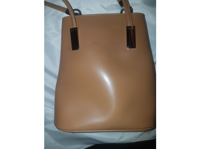 Autre Marque Borsa Lancaster in pelle beige - vista 8