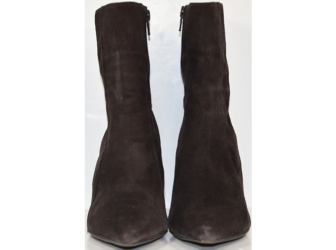 Botines Bcbg Max Azria Marrón de Piel de Ciervo Talla 38 Marrón oscuro - vista 6