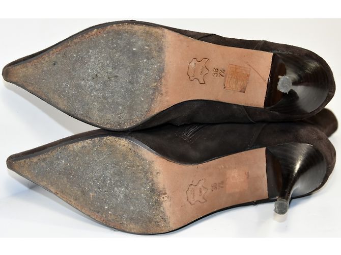 Botines Bcbg Max Azria Marrón de Piel de Ciervo Talla 38 Marrón oscuro - vista 9