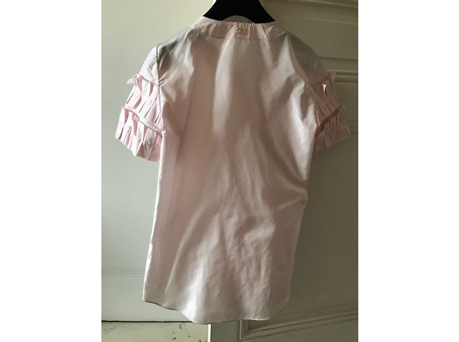 Chanel Camicia Rosa a Maniche Corte - vista 4
